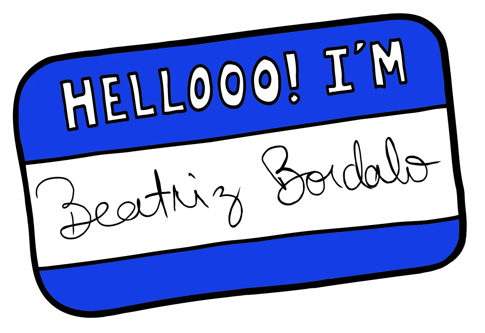 Autocolante: HELLOOO! I’M Beatriz Bordalo
